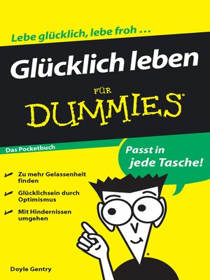 cover image of Gl&uuml;cklich leben f&uuml;r Dummies